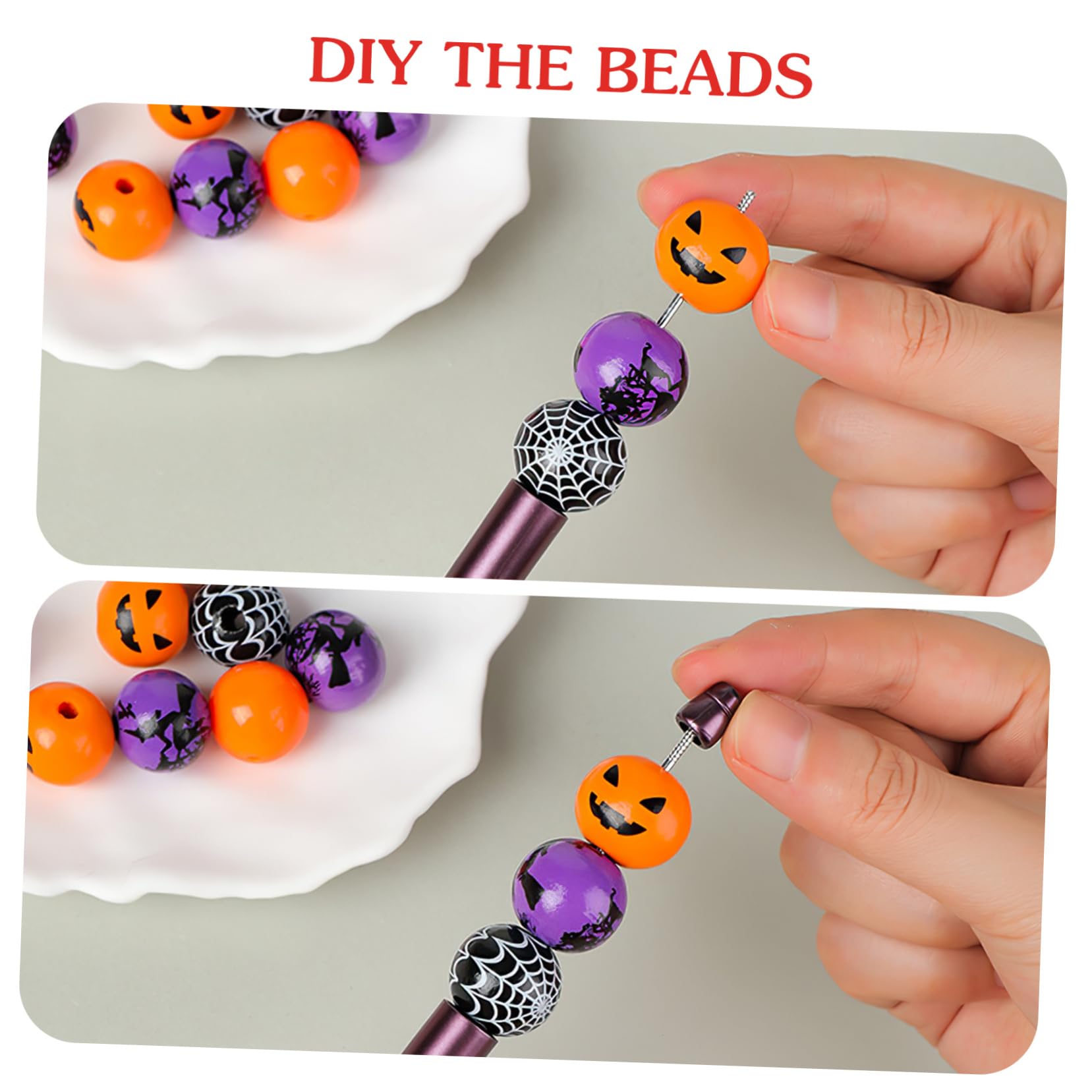 NUOBESTY 24 Pack Halloween Ballpoint Pens - Fun Party Photo Props, Stress Relief Toys for Kids & Adults - Perfect for School, Office, Halloween Party Favors & Gifts