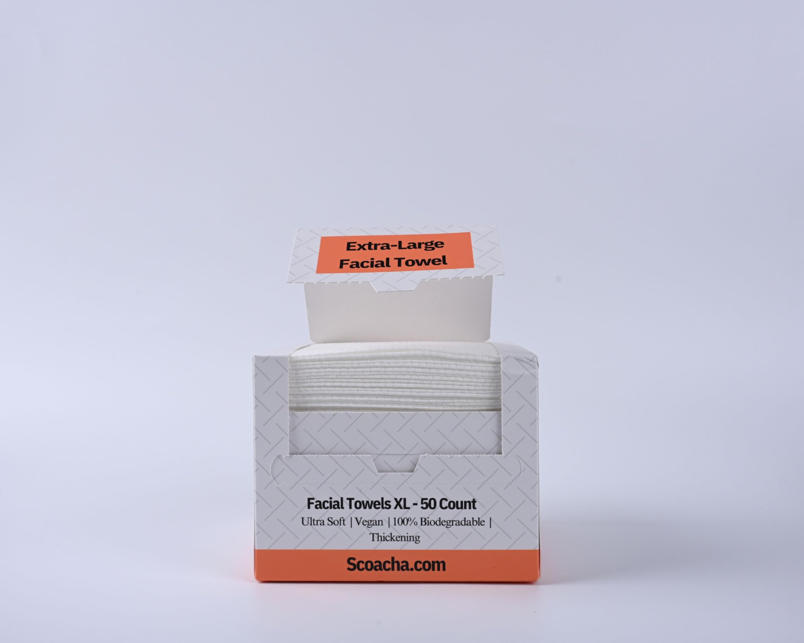 **USDA Biobased Disposable Face Towels XL - 100% Eco-Friendly, Ultra Soft Makeup Remover Wipes - 50 Count Pack (1 Pack) | Perfect for Travel, Gym & Daily Skincare**