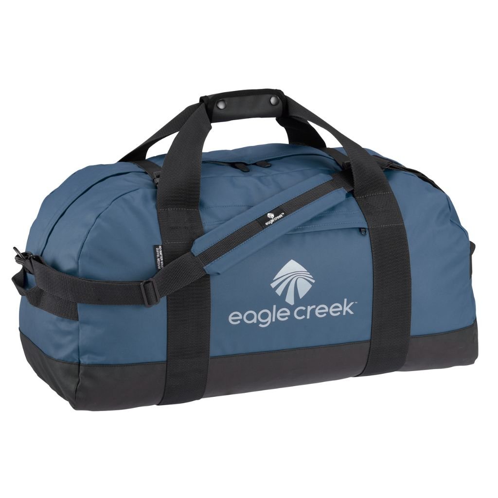 Eagle Creek No Matter What Medium Duffel Bag - Water-Resistant Travel Duffel for Gym, Camping & Weekend Trips - Atlantic Blue