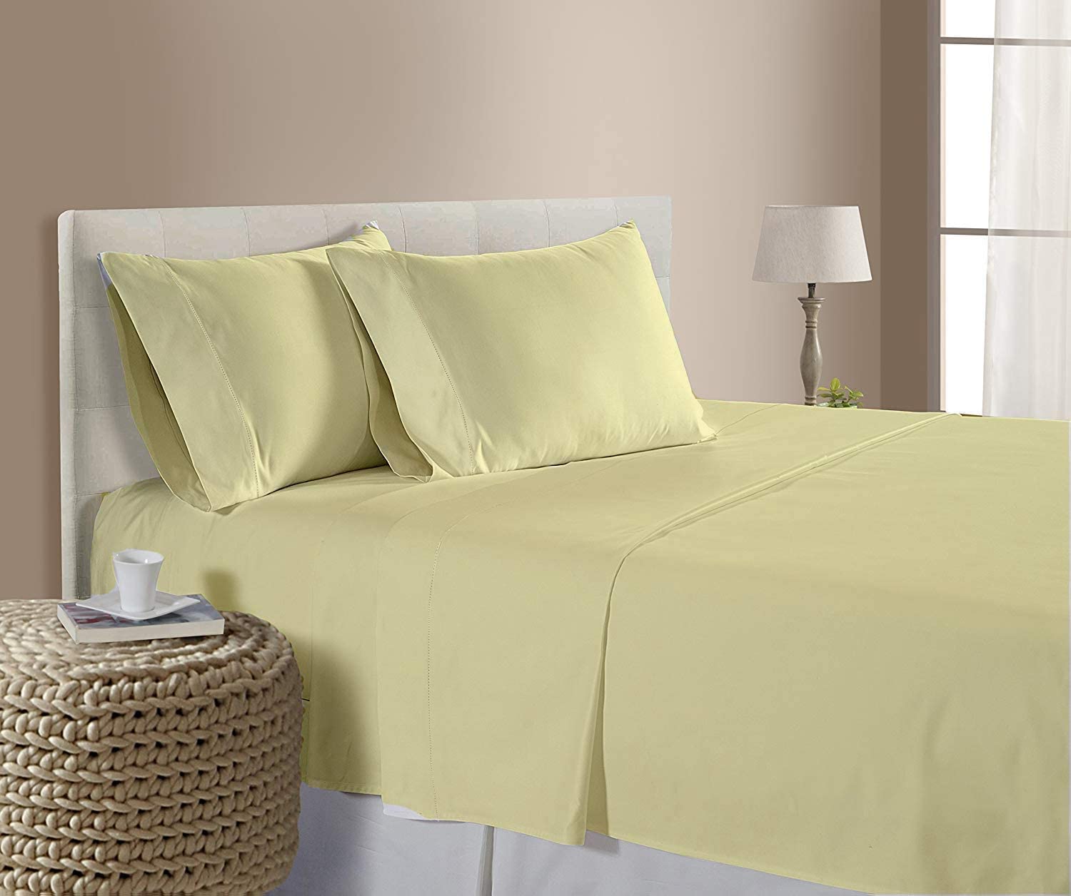 Premium 100% Organic Long Staple Cotton California Queen Sheet Set (60