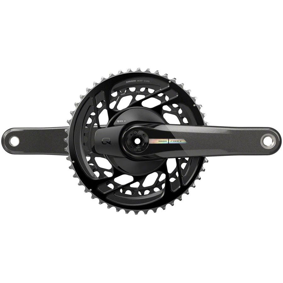 SRAM Force AXS Power Meter Crankset 170mm - 2x12 Speed, 46/33T Direct Mount, DUB Spindle Interface in Iridescent Gray (D2) | High-Performance Cycling for Road & Triathlon Bikes