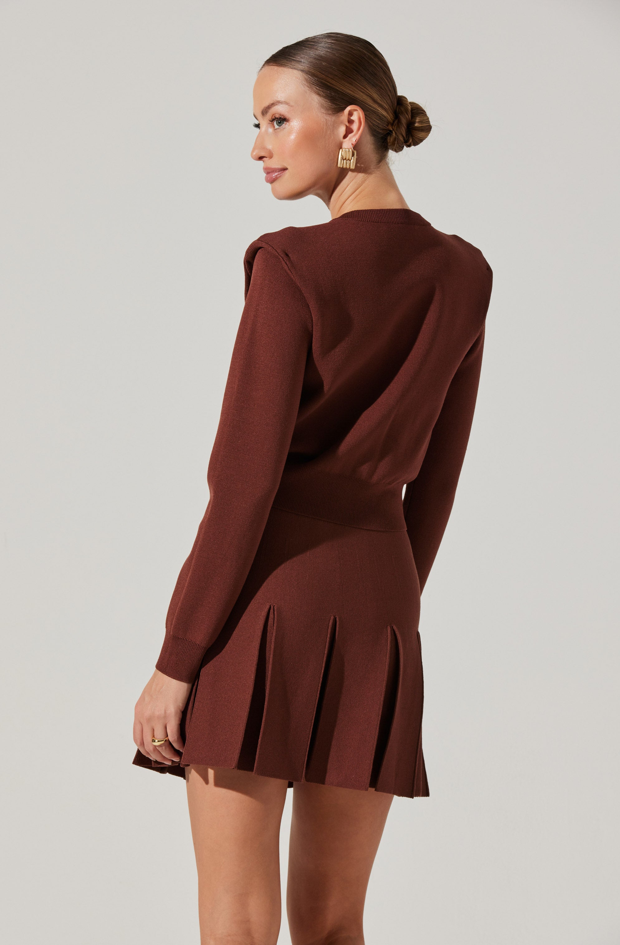 Denisa Pleated Mini Skirt for Women - A-Line High Waist Flowy Skirt with Pockets | Perfect for Casual Wear, Office Outfits & Date Nights