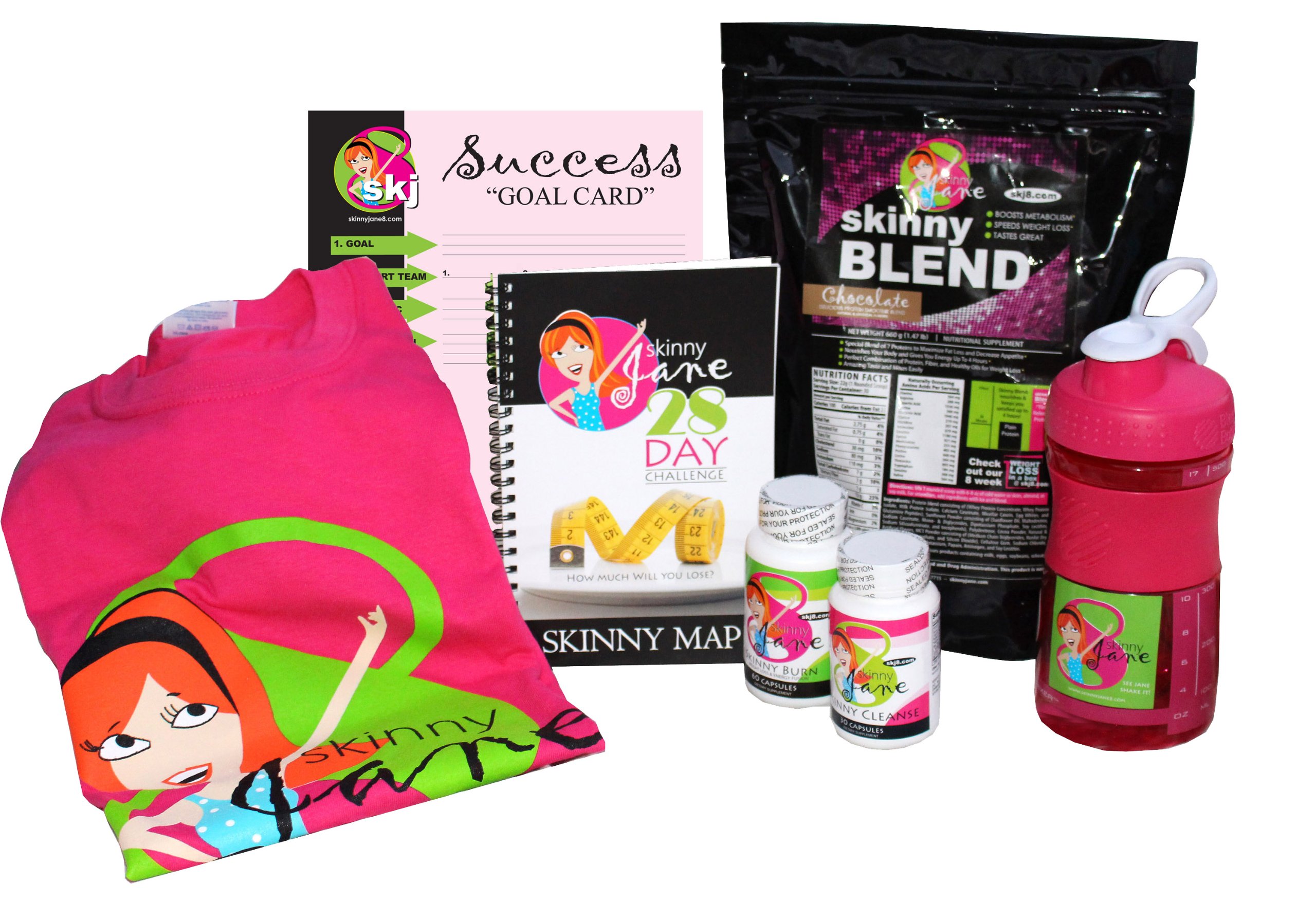 Skinny Jane 28 Day Weight Loss Challenge Kit - Best Tasting Protein Shakes, Appetite Suppressant & Fat Burner Supplements with Simple Eating Plan | Proven Results for Women's Weight Management | Perfect for Busy Moms & Fitness Beginners