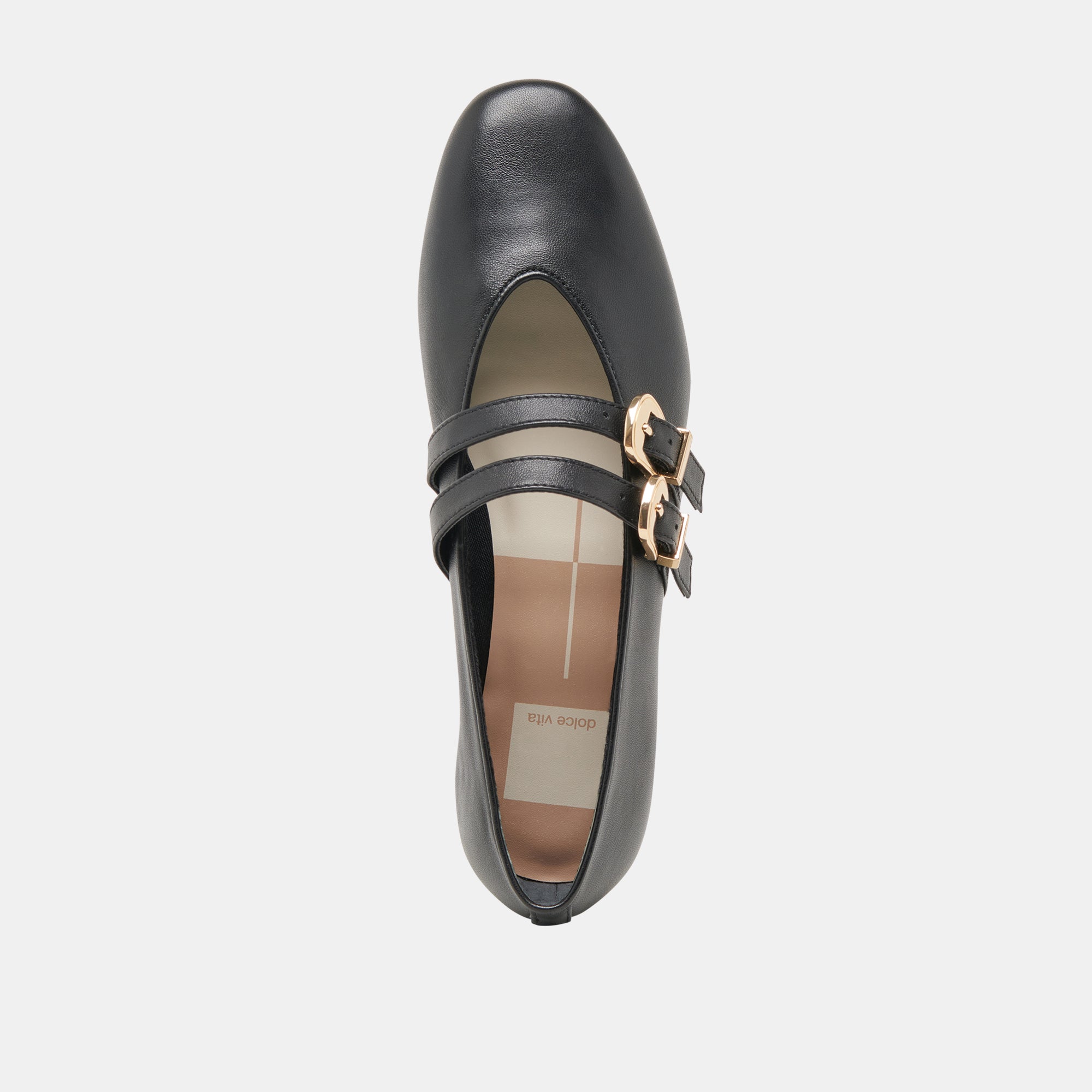 BAYLEE Women's Black Leather Ballet Flats - Comfortable & Stylish for Work, Casual Wear & Travel