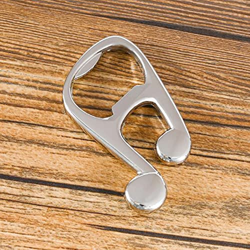 Portable Musical Note Shaped Bottle Opener - Stainless Steel Beer & Soda Opener for Men & Women - Perfect Gift for Weddings, Christmas, Valentine's Day & Birthdays - Great for Parties, Picnics & Home Bars