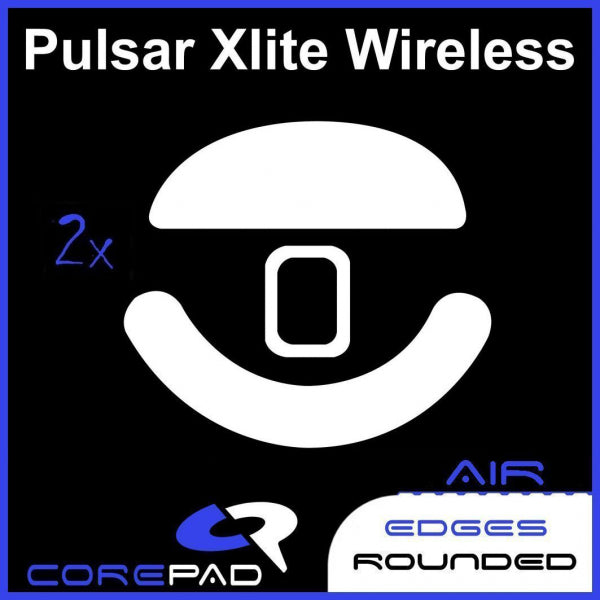 Corepad Skatez AIR Mouse Feet - Ultra Smooth Gliding for Pulsar Xlite Series (Xlite, Xlite V2, Xlite V3, Xlite V3 eS, Xlite V4) - Perfect for Gaming, Esports & Professional Use