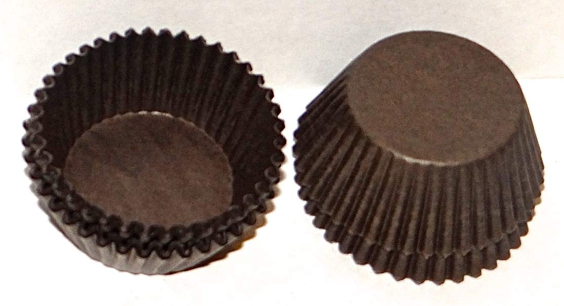 250-Pack Brown Paper Candy Cups for Baking, Desserts & Party Favors - Eco-Friendly Disposable Treat Holders for Chocolate, Candy Making & Wedding Favors