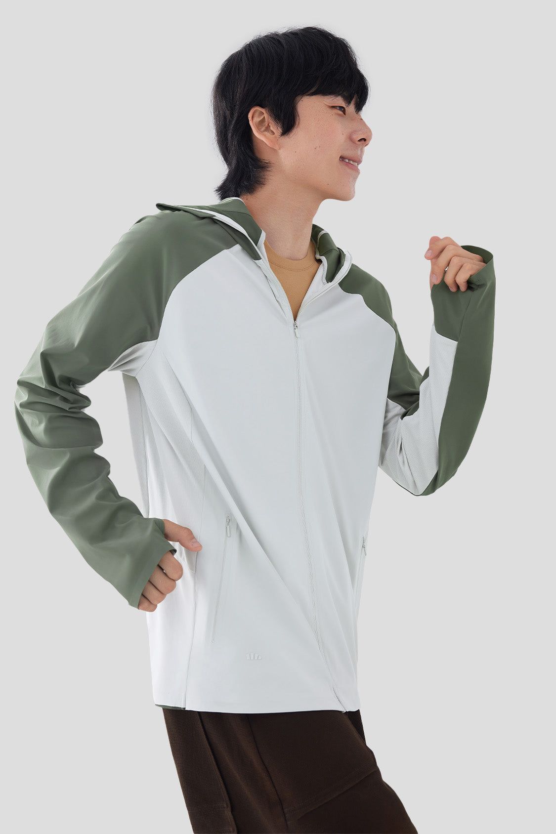IceAiry Men's Breathable Sun Protection Jacket UPF50+ - Lightweight UV Shirt for Outdoor Activities, Hiking, Fishing & Summer Travel