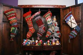 Hand Knit Vintage Wool Stockings for Women - Cozy Winter Socks for Christmas, Home & Holiday Decor (Pair) - Perfect for Fireplace Mantel, Gift Giving & Festive Decorations