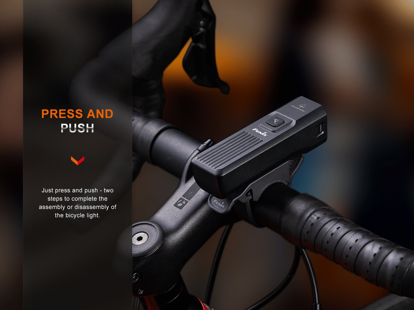 Fenix BC15R Rechargeable Bike Light - 1200 Lumens, USB-C Charging, Waterproof Cycling Headlight for Night Riding & Commuting - Perfect for Mountain Biking, Road Cycling & Urban Commutes
