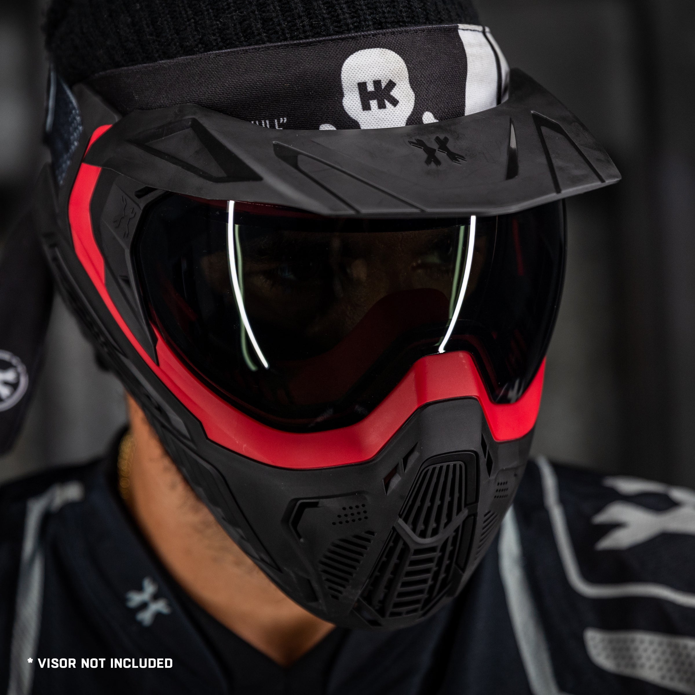 SLR Goggle Lava (Red/Black) Smoke Lens - Motorcycle Racing & Snowboarding Protective Eyewear for Extreme Sports