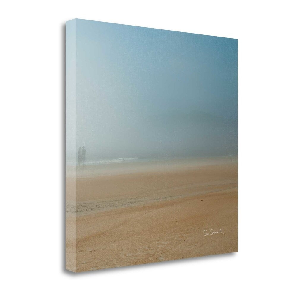 Beach Stroll by Sue Schlabach - Premium Giclee Art Print on Gallery-Wrapped Canvas - Ready to Hang Wall Decor for Living Room, Bedroom & Office