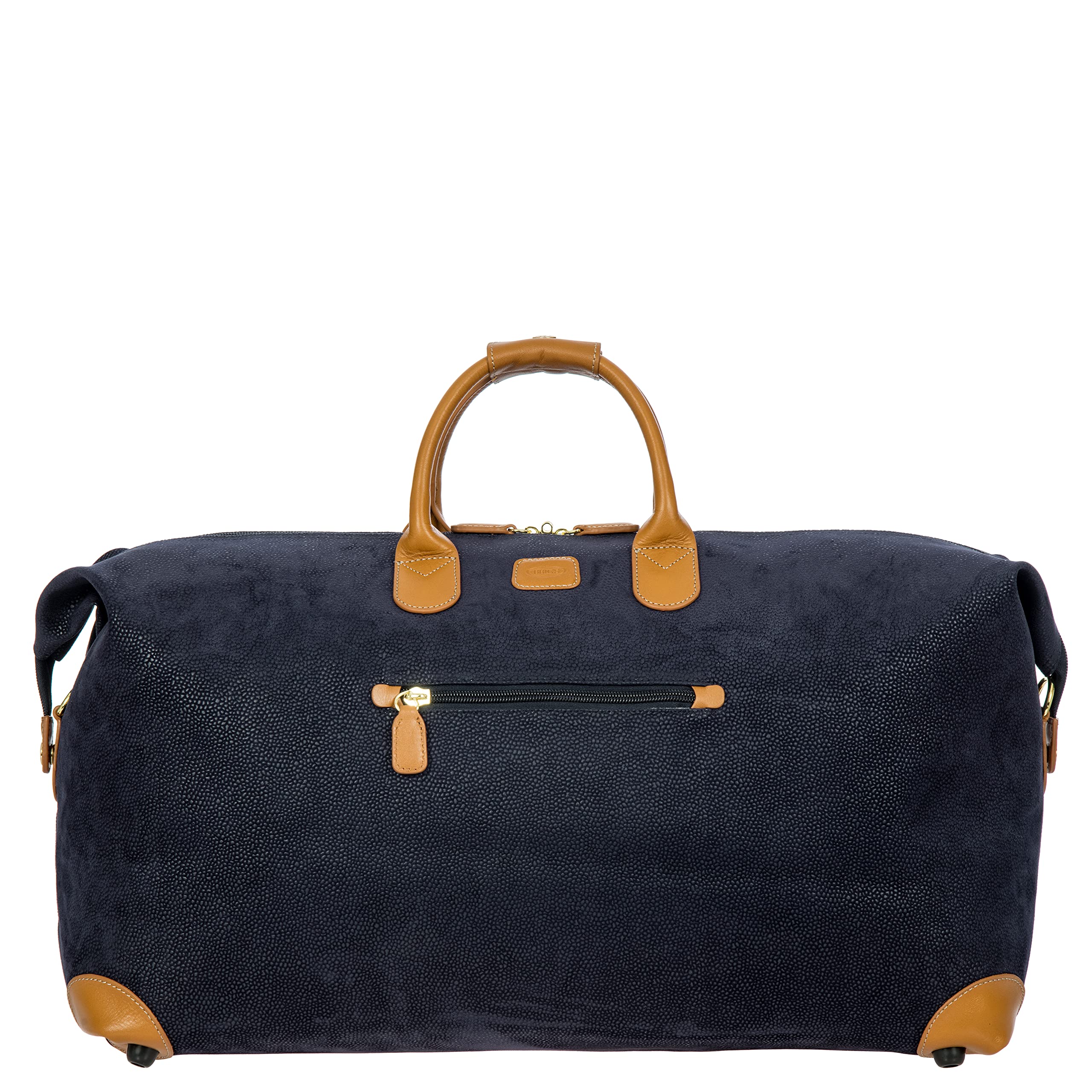 Bric's 22 Inch Cargo Duffle Bag - Large Carry-On Luggage for Travel, Overnight Weekender Bag - MyLIFE Collection (Blue) - Perfect for Business Trips, Gym & Weekend Getaways