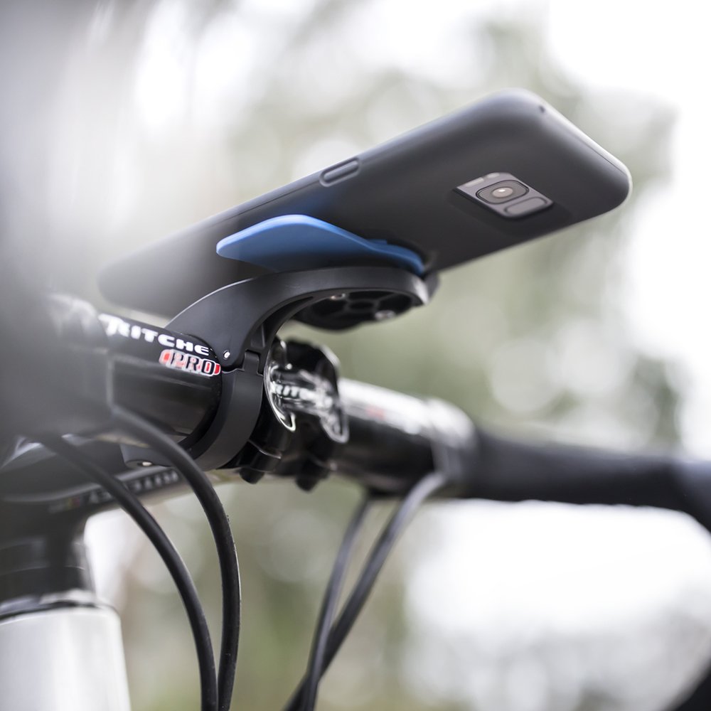 Quad Lock Out Front Bike Phone Mount Kit with MAG Case for iPhone 15 Pro - Secure Cycling Phone Holder for Road Biking & Mountain Trails