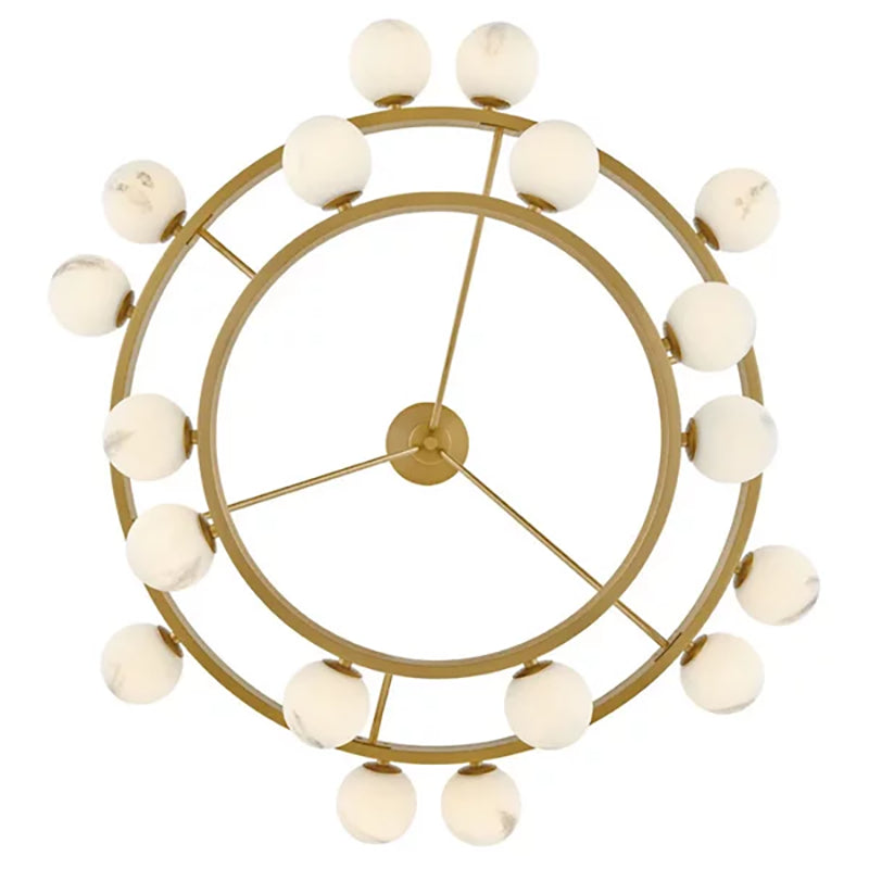 Harold Art Glass Ball Multi-Tier Chandelier - Elegant Crystal Ceiling Light Fixture for Dining Room, Living Room, Bedroom, and Entryway Lighting Decor