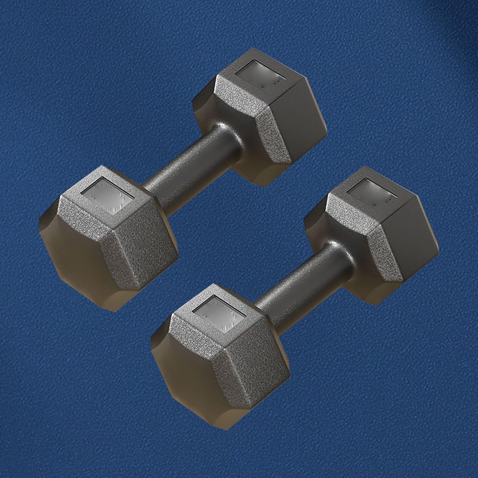 Hexagonal Dumbbell Set - 22lb Chrome Plated Cast Iron Dumbbells for Strength Training & Fitness Workouts - Perfect for Home Gym, CrossFit, and Weightlifting Exercises