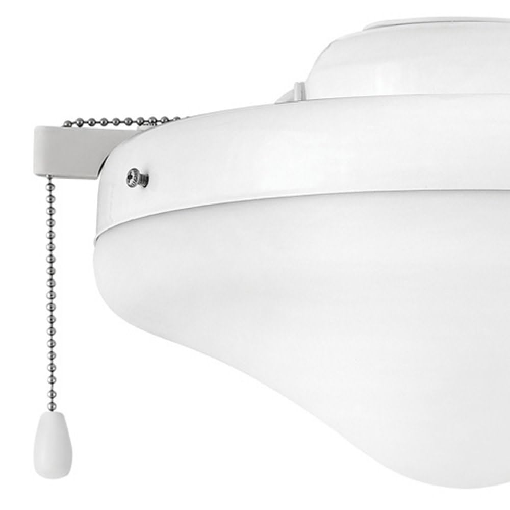 Hinkley Heirloom Glass Light Fixture Kit in Appliance White - Perfect for Kitchen, Bathroom, and Bedroom Lighting