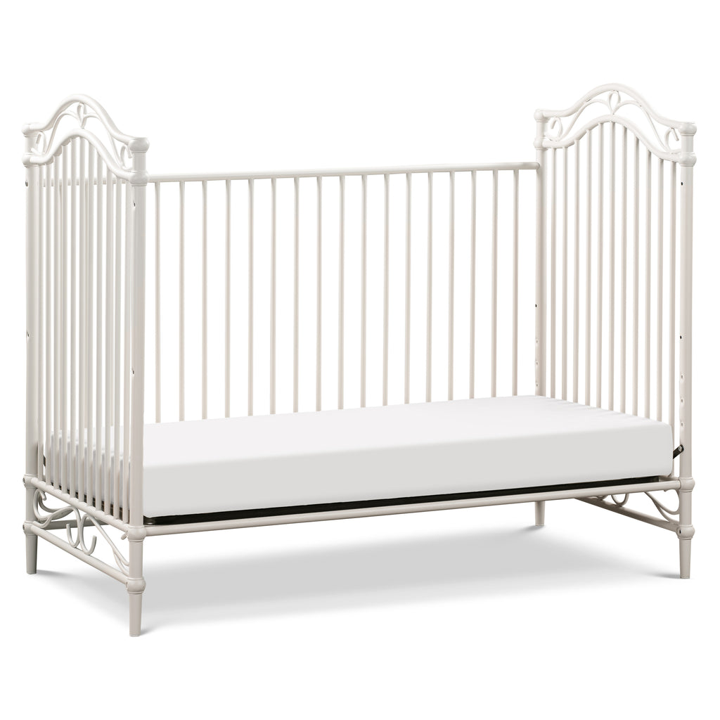 Million Dollar Baby Camellia 3-in-1 Convertible Crib - White Nursery Furniture for Newborn to Toddler | Perfect for Baby Bedroom, Daycare & Guest Room