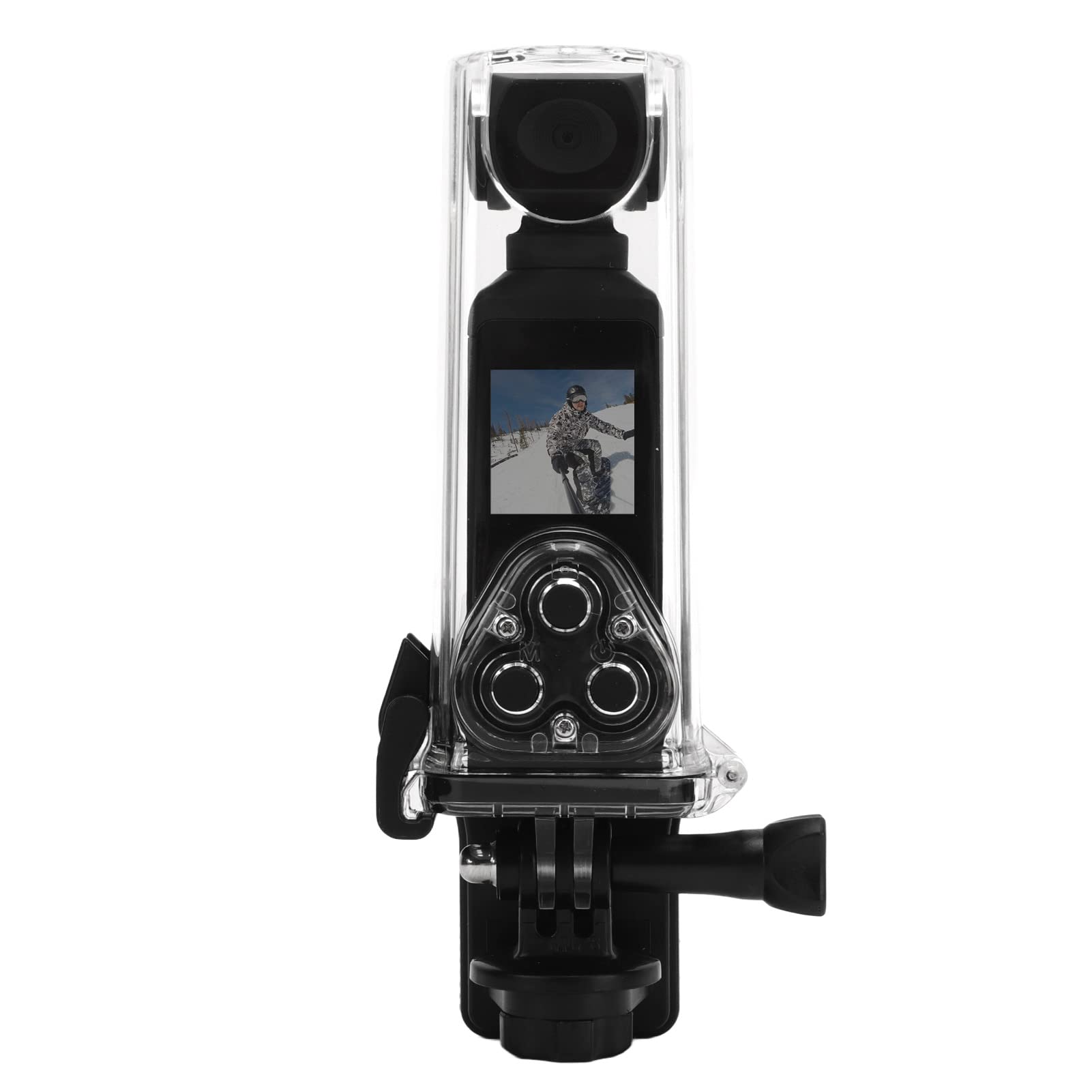 4K Ultra HD Pocket Camera - 270° Rotatable Anti-Shake Vlogging Camcorder with Built-in Mic Clip for Outdoor Adventures, Travel Vlogging, Cycling & Scuba Diving | Perfect for YouTube Content Creators & Action Sports Enthusiasts