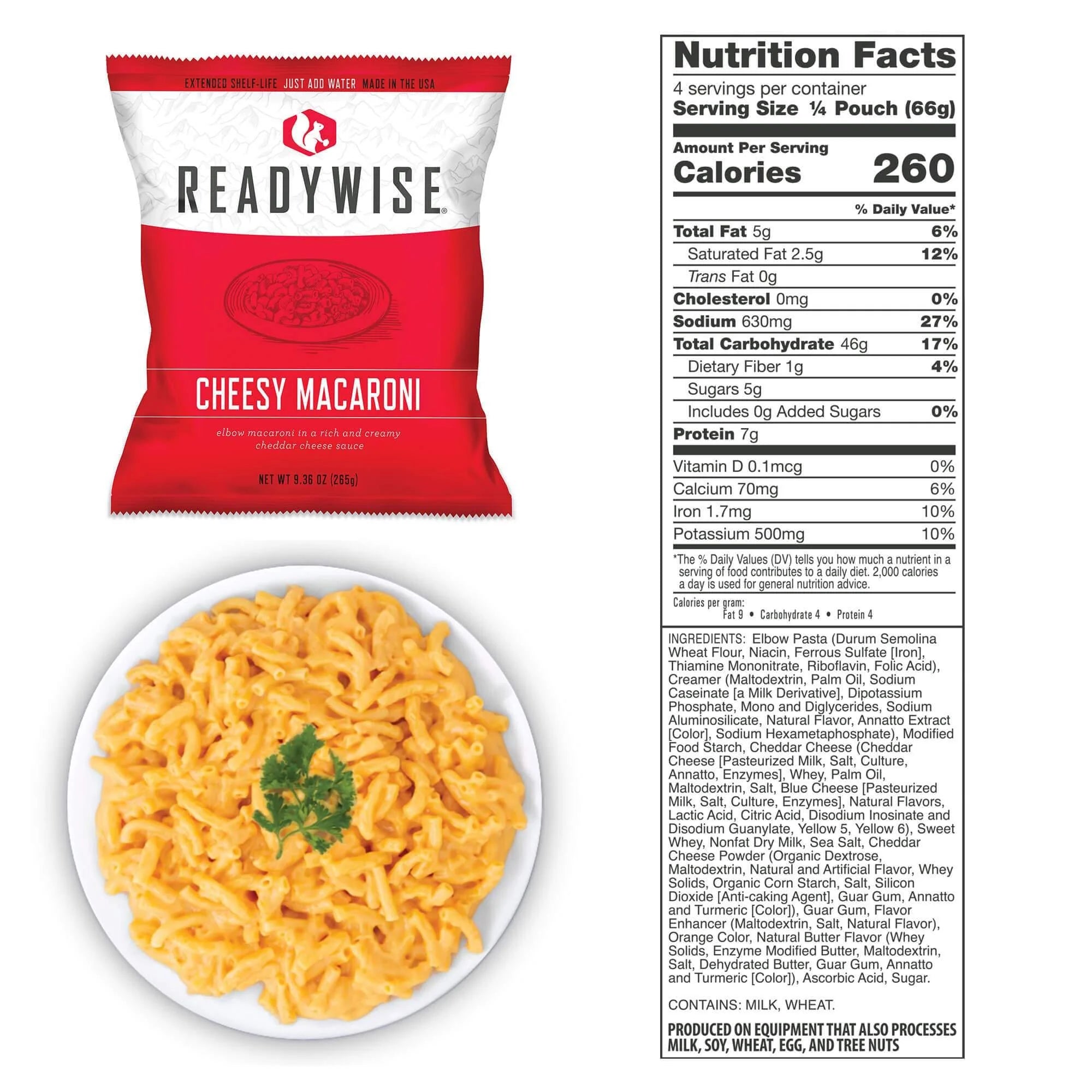 ReadyWise 72-Hour Emergency Survival Food Kit - 30 Servings of Freeze-Dried Meals & Drinks for Camping, Hiking, and Disaster Preparedness
