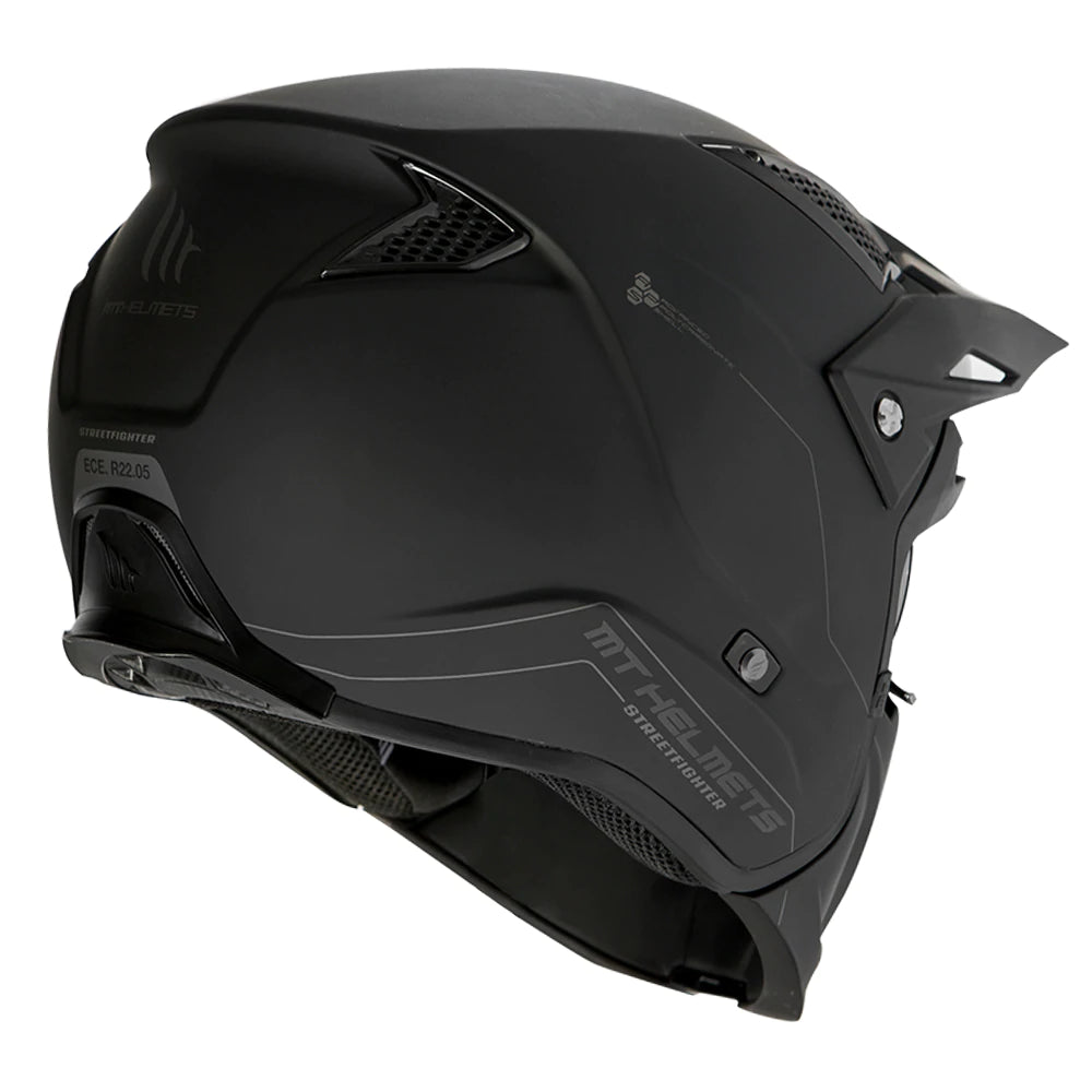 MT Streetfighter SV Road Helmet - DOT Certified Motorcycle Full Face Helmet for Men & Women - Lightweight & Ventilated for Comfort - Perfect for Street Biking, Commuting & Urban Riding