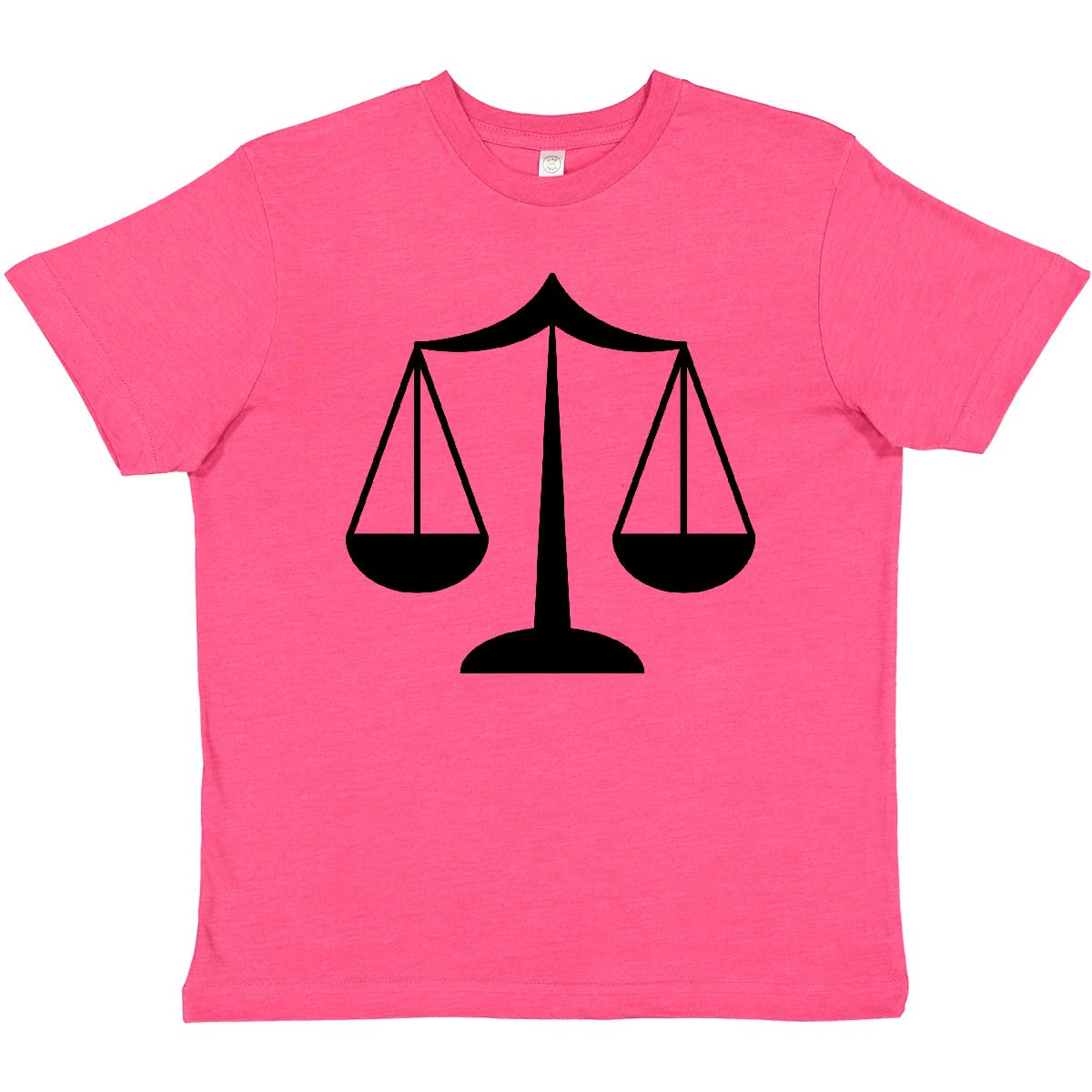 Inktastic Law Scale of Justice Youth T-Shirt - Funny Legal Theme Graphic Tee for Kids & Teens - Perfect for Courtroom Visits, Law School Events & Legal Enthusiasts