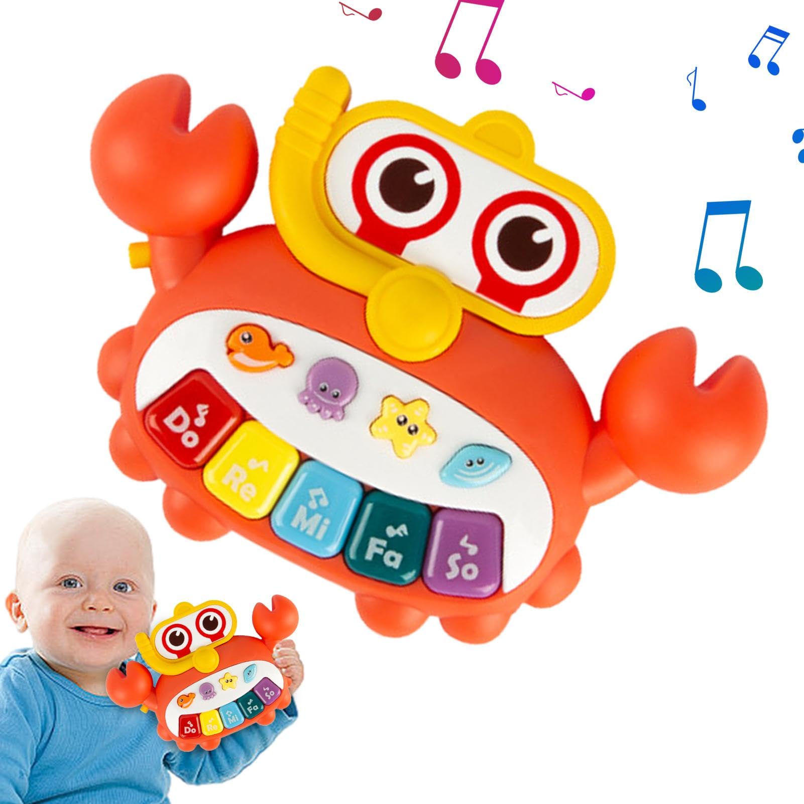 Baby Piano Toy - Interactive Musical Keyboard for Toddlers with Light-Up Keys | Safe & Educational Learning Toy for Infants | Perfect for Early Childhood Development & Sensory Play