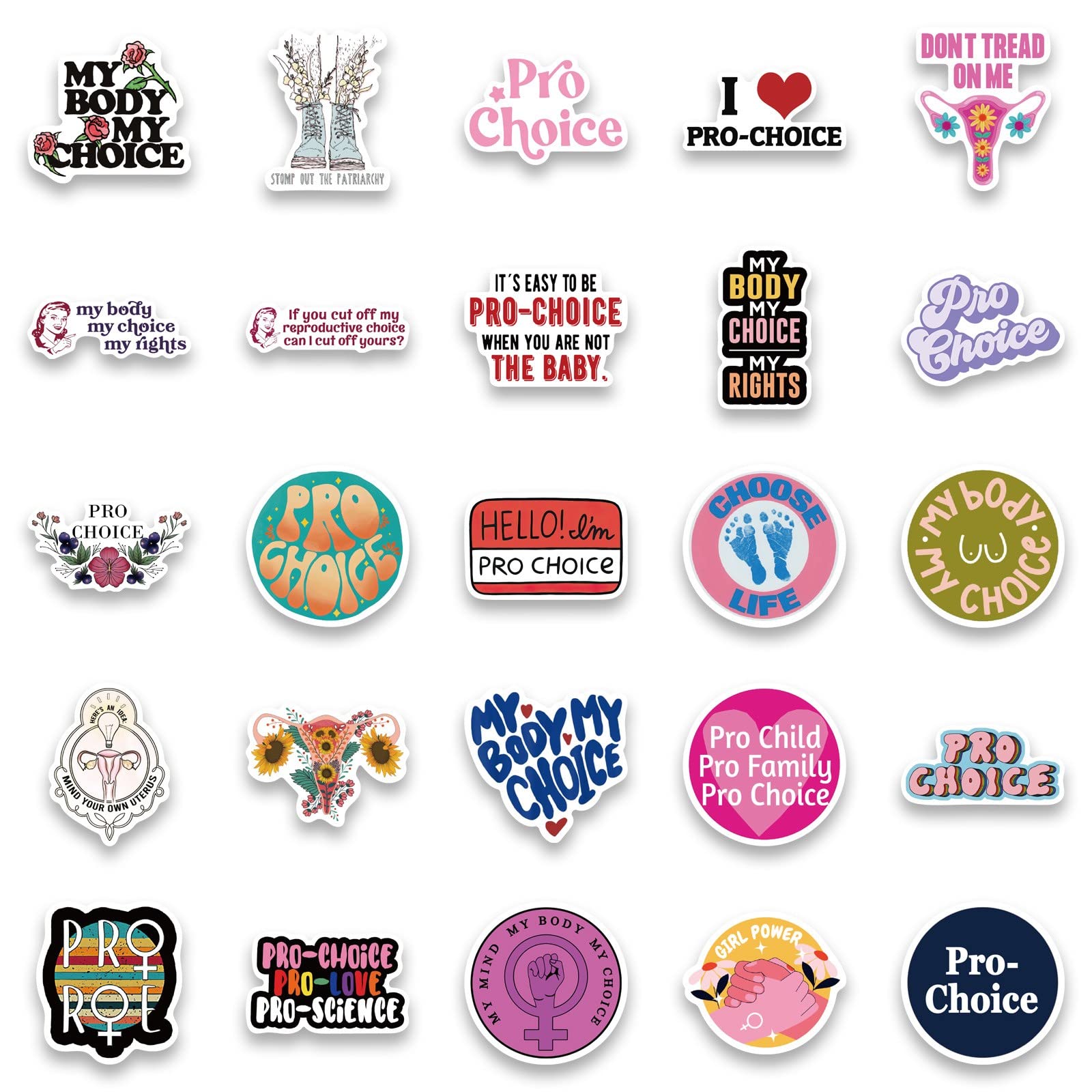 Fun Graffiti Stickers for Women - DIY Waterproof Decals for Luggage & Notebooks - College Student Essentials