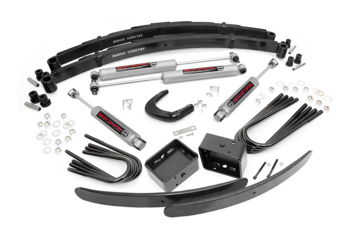 6 Inch Lift Kit with Rear Blocks for Chevy/GMC 3/4 Ton Suburban C20 K20 C25 K25 Trucks (1973-1976) - Heavy Duty Off-Road Suspension Upgrade for Enhanced Ground Clearance & Towing