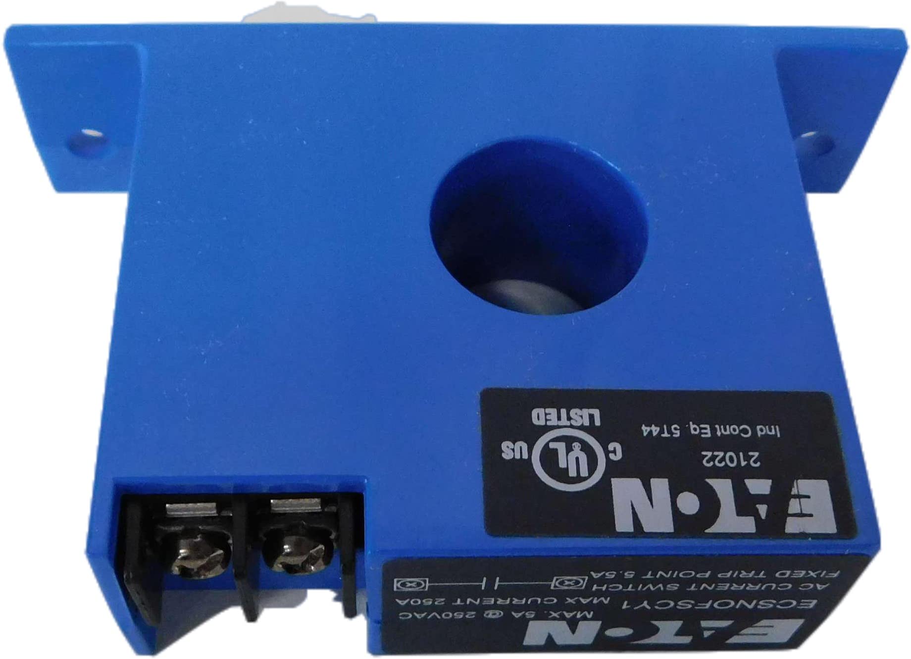 Cutler Hammer ECSNOFSCY1 Normally Open Current Switch for Solid Core Wires - Ideal for Industrial Electrical Panels and Motor Control Applications