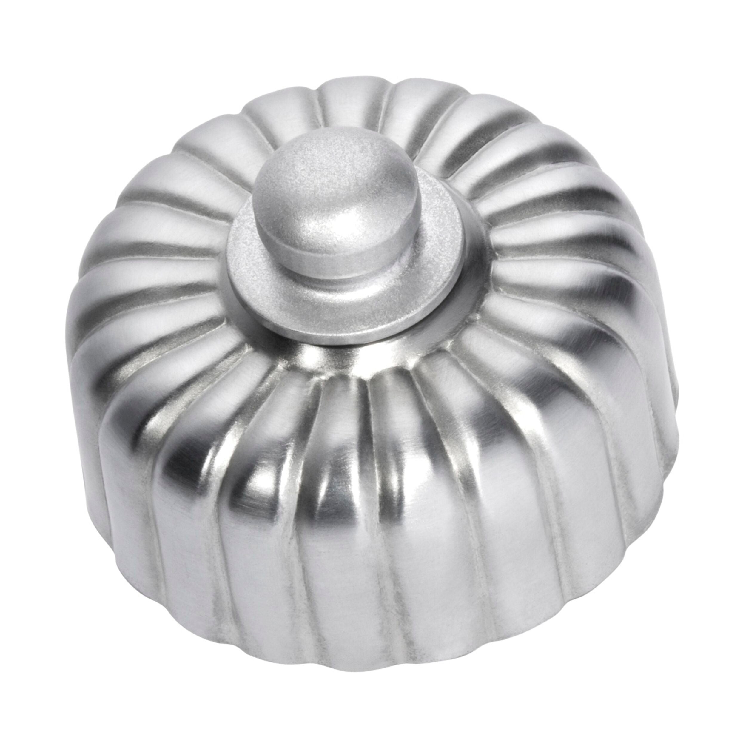 5541 Dimmable Fluted Satin Chrome Light Switch Cover - 55x40mm - Perfect for Bedroom, Living Room & Office Decor