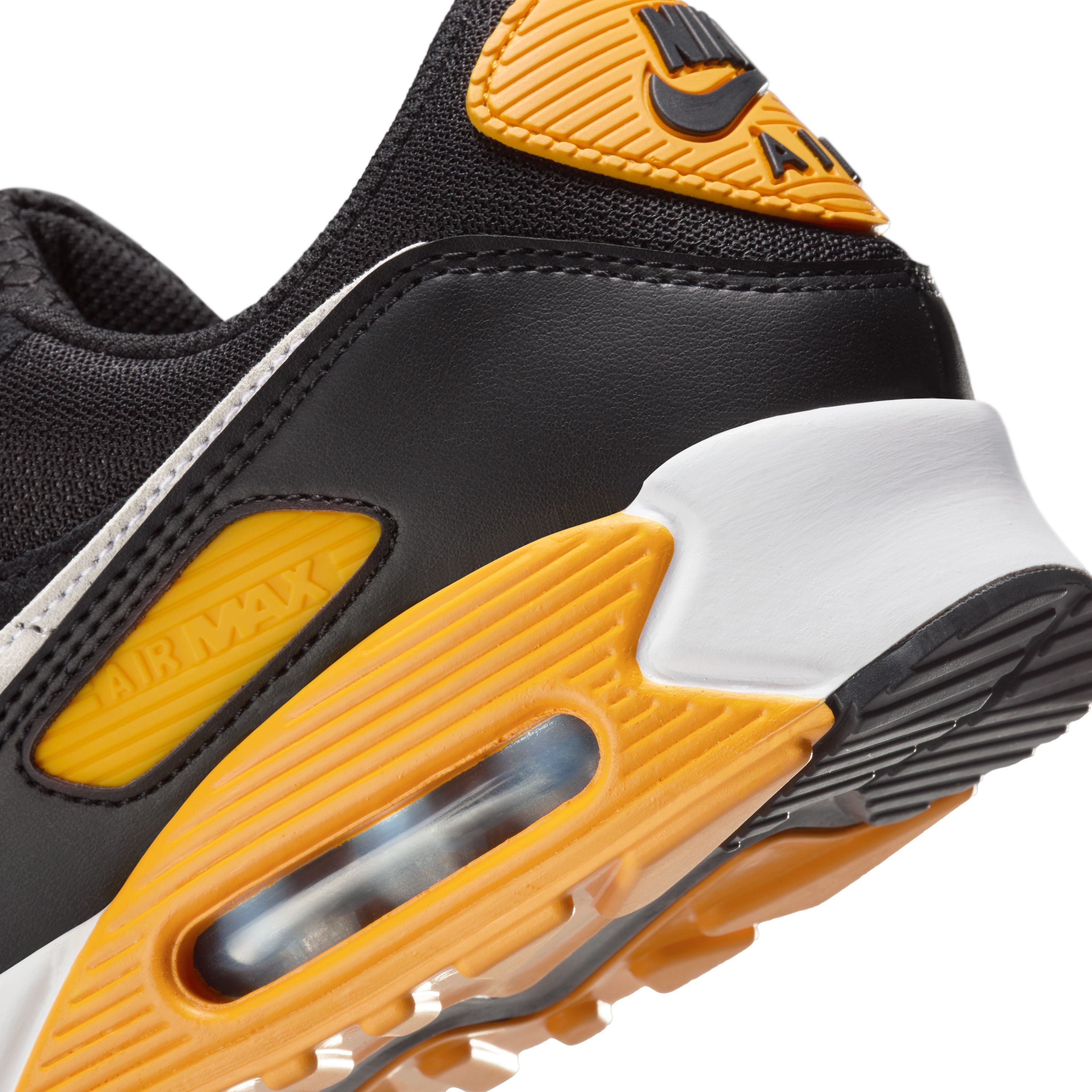 Nike Air Max 90 Men's Running Shoes - Black/University Gold Colorway - Comfortable Cushioned Sneakers for Jogging, Gym Workouts & Casual Streetwear