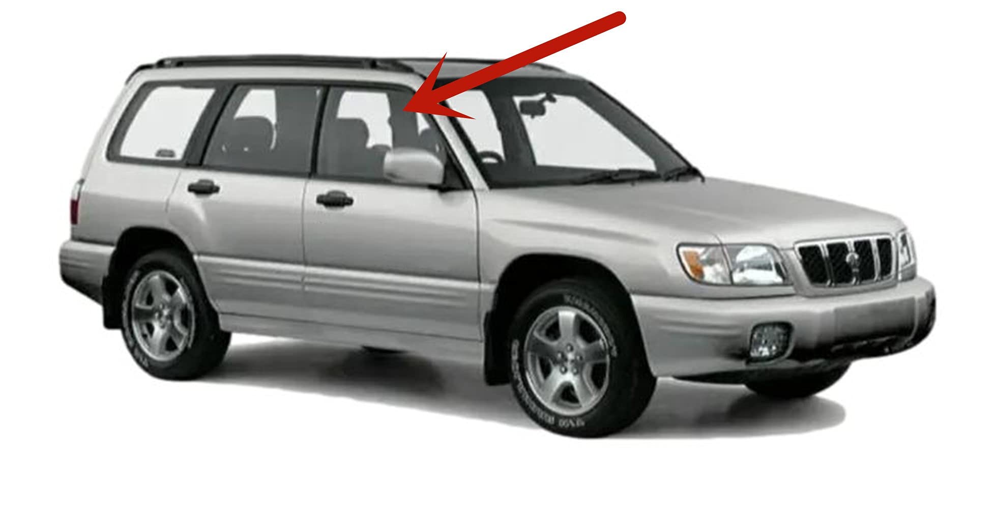 Replacement Passenger Side Front Door Window Glass for Subaru Forester 1998-2002 | Right Side Auto Glass | Perfect Fit for Car Window Repair & Replacement