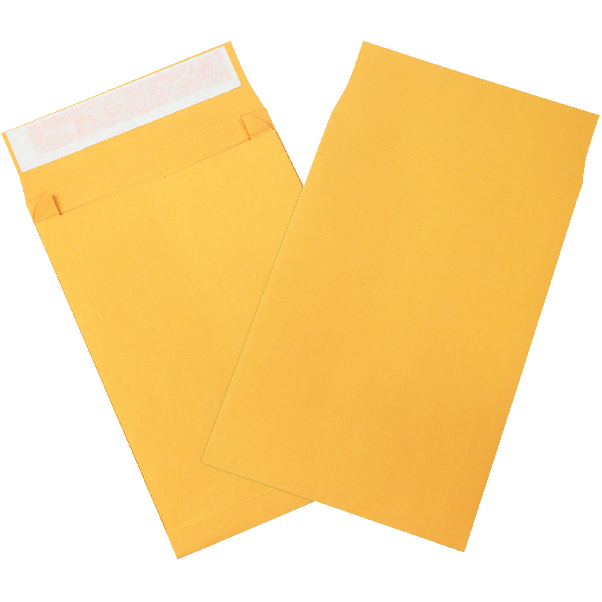 BOX USA 10x13x2 Inch Expandable Self-Seal Kraft Mailing Envelopes - Case of 100 with Peel & Stick Closure - Perfect for Shipping Documents, Books & Bulky Items - Ideal for Office, Business & Ecommerce Shipping