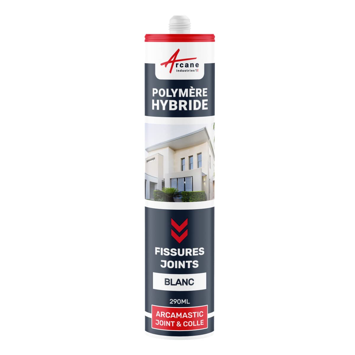 ARCAMASTIC Hybrid Polymer Sealant for Cracks & Joints - 290ml White (1 Pack) | Waterproof, Flexible & Durable Gap Filler | Perfect for Home Repairs, Tile Grouting & Concrete Crack Sealing - ARCANE INDUSTRIES