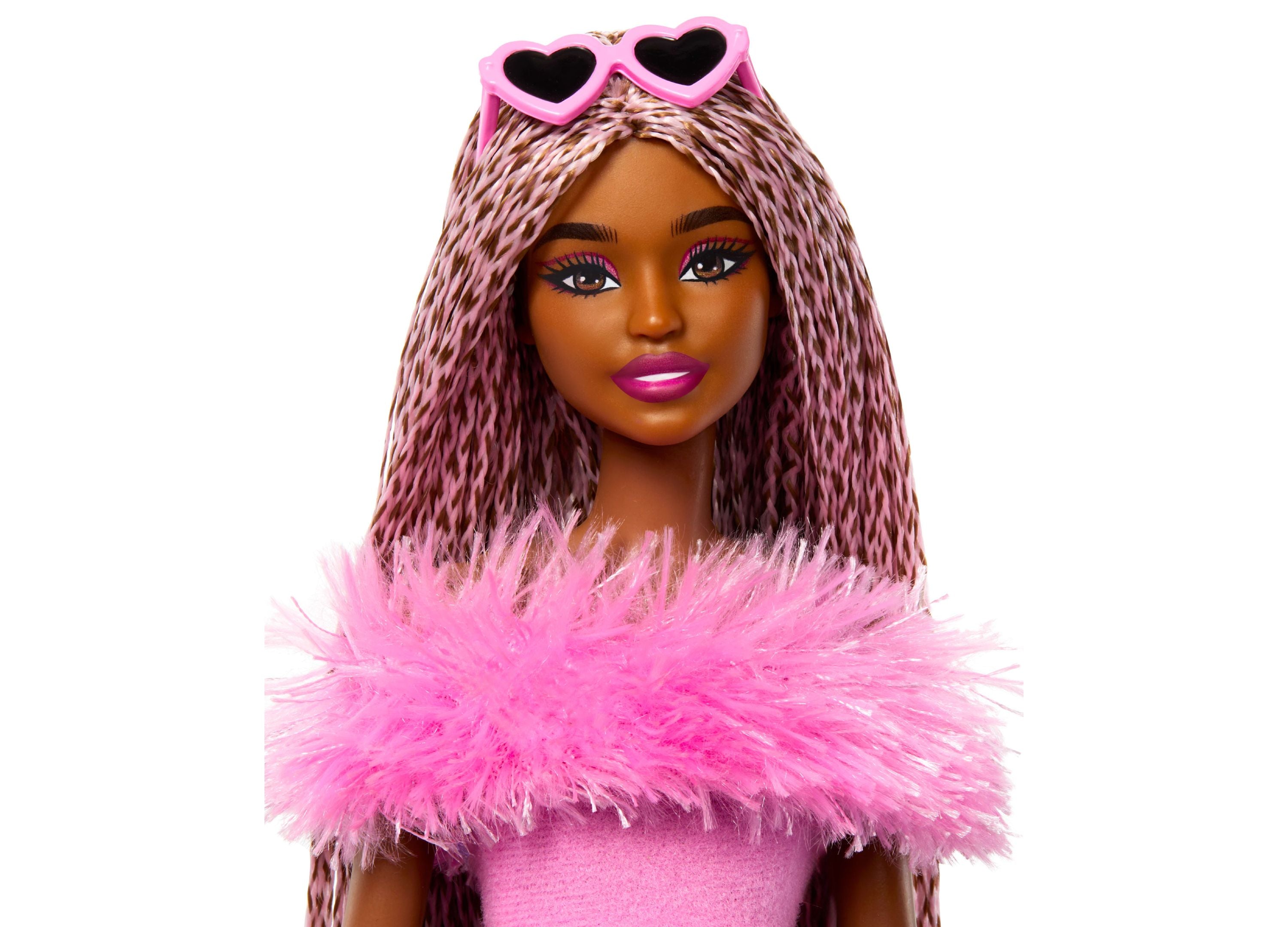 Barbie Deluxe Style Doll with Soft Pink Jumpsuit & Braided Hair - Perfect for Collectors, Gift Giving & Pretend Play
