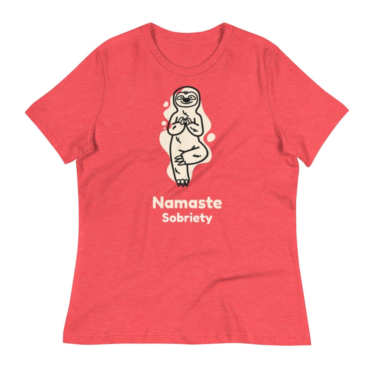 Women's Harmony Sloth Relaxed T-Shirt - Soft & Comfortable Casual Tee for Everyday Wear, Lounge & Outings
