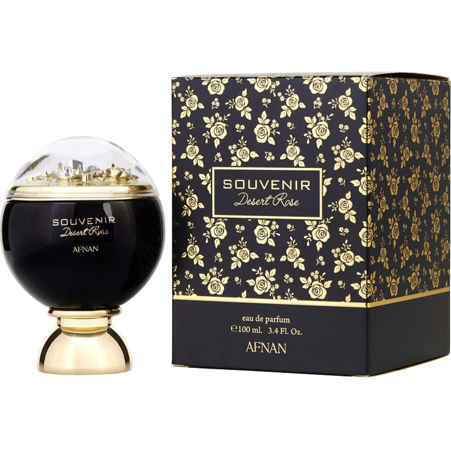Afnan Souvenir Desert Rose 100ML EDP Perfume Spray for Women - Long Lasting Floral Fragrance for Date Night & Special Occasions
