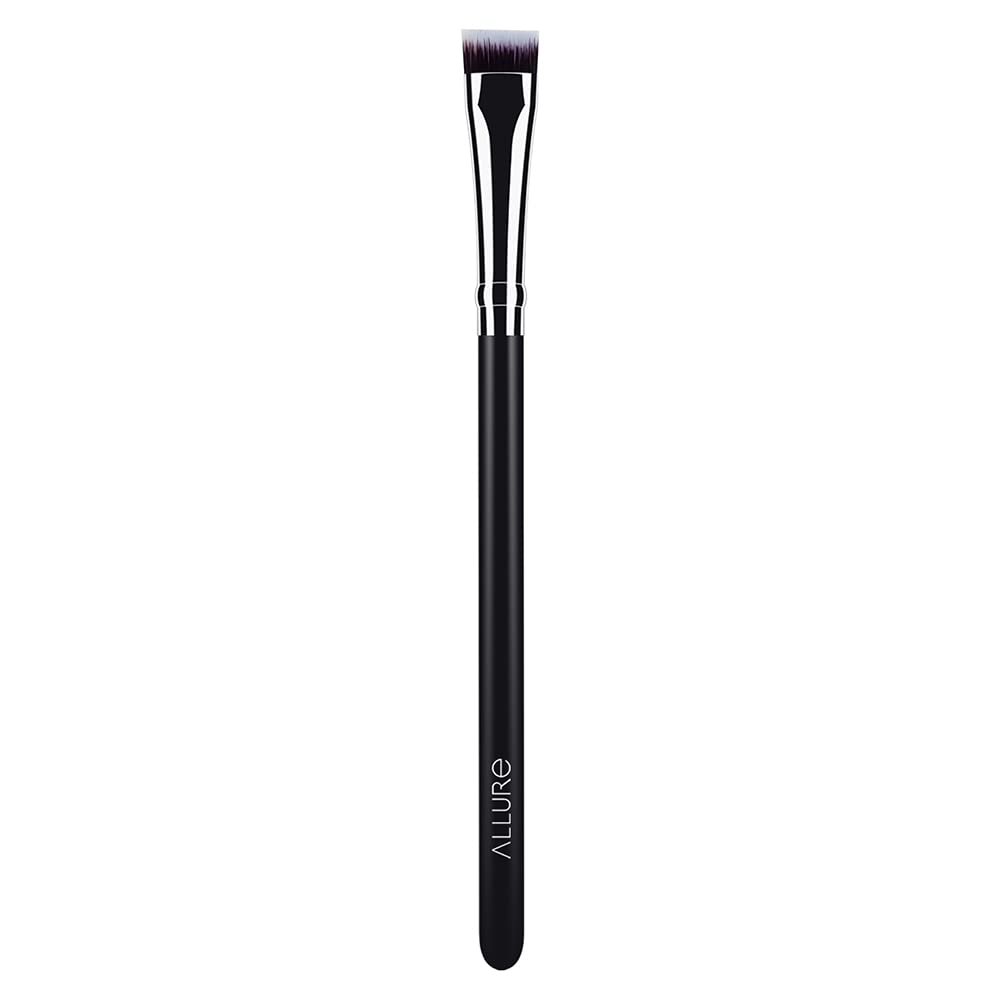 Allure Eyebrow Makeup Brush SSK-320 - Professional Angled Brow Brush for Precise Eyebrow Shaping & Filling - Perfect for Eyebrow Powder, Gel & Pomade Application (Home & Travel Use)