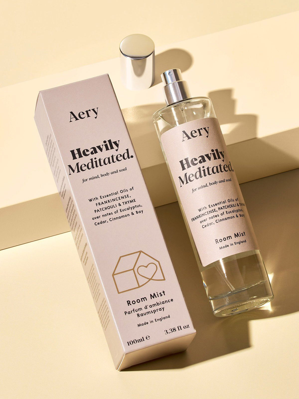 Aery Aromatherapy Room Spray - Lavender Essential Oil for Stress Relief & Relaxation | Perfect for Bedroom, Yoga Studio & Meditation Spaces