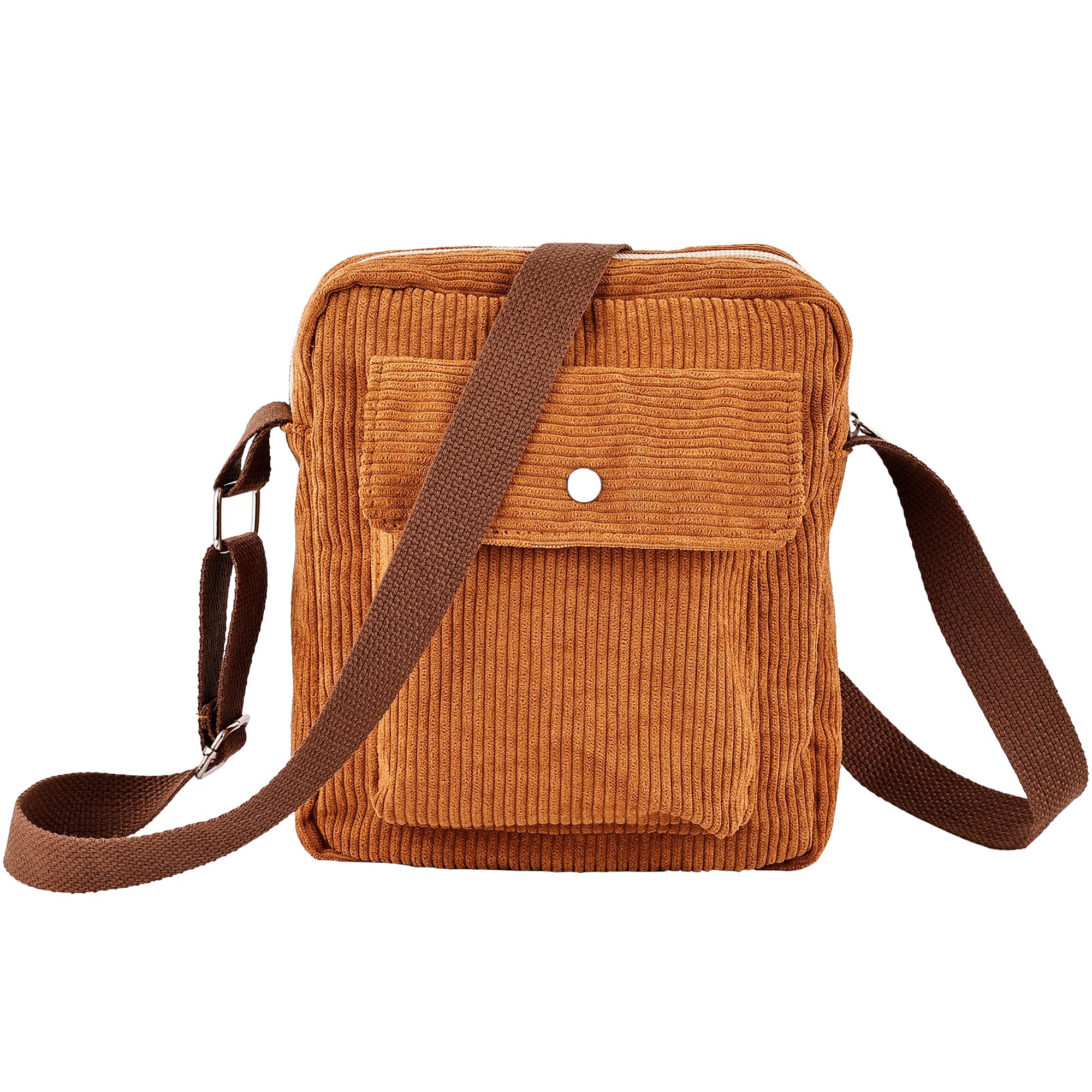 Stylish Corduroy Crossbody Bag for Women - Fashionable Tote & Shoulder Handbag with Zipper Pocket - Perfect for Daily Use, Shopping, Travel and Work Commute