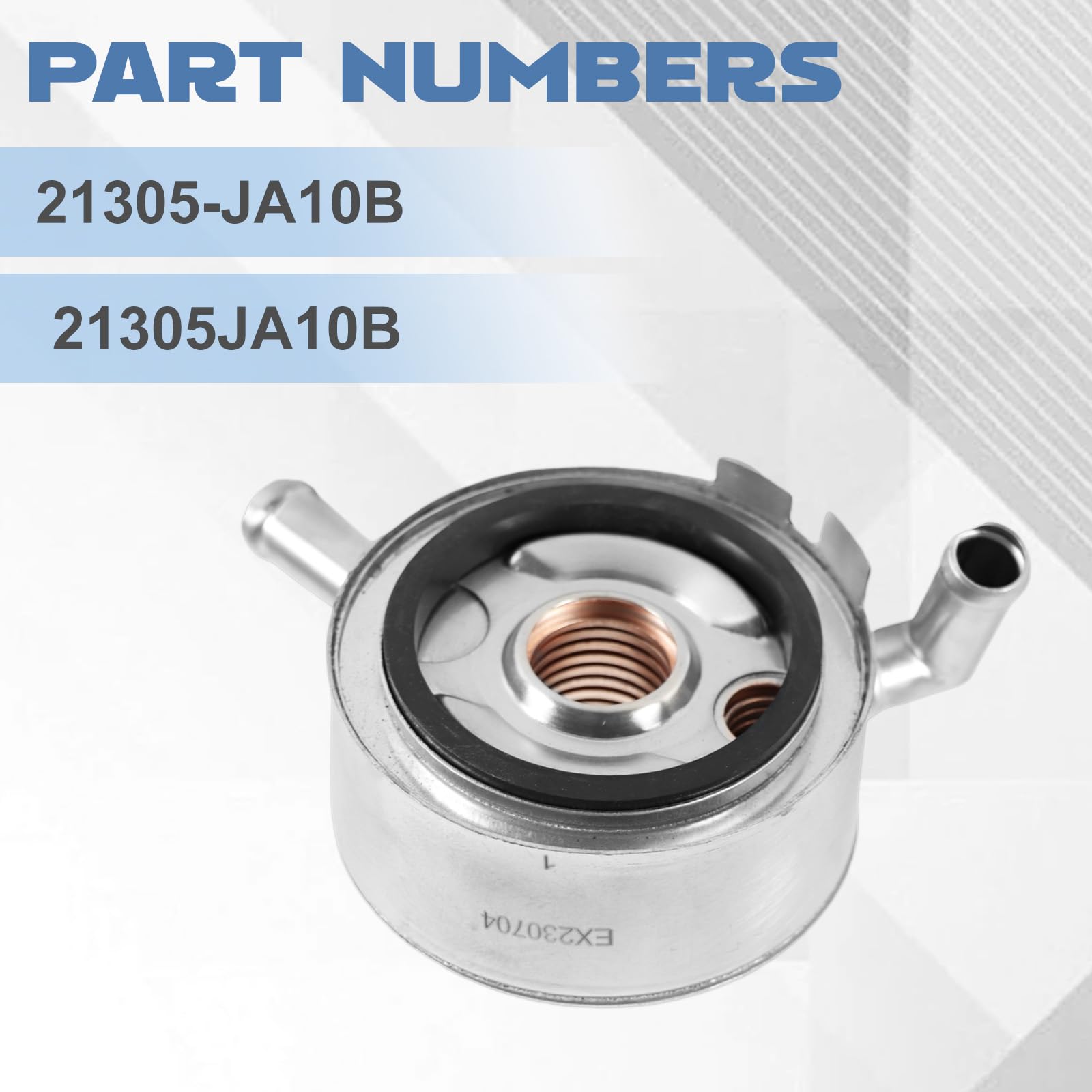 21305-JA10B Engine Oil Cooler for 2009-2018 Nissan Murano Altima Pathfinder Quest JX35 3.5L - High Performance Cooling System for Engine Protection - Perfect for Off-Roading, Towing & High-Temperature Driving Conditions