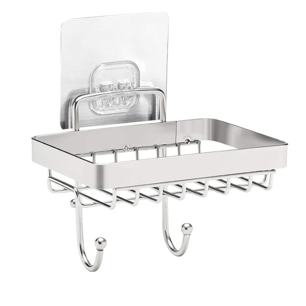 Cabilock Hanging Sponge & Soap Holder - Rustproof Bathroom Sink Storage Rack for Kitchen & Bathroom Organization (1-Pack) - Perfect for Small Spaces, RV, Dorm & Apartment Living