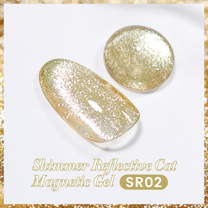 Shimmery Reflective Cat Magnetic Gel SR02 - 10ml Nail Polish for Glamorous Nails - Perfect for Parties, Weddings & Special Occasions
