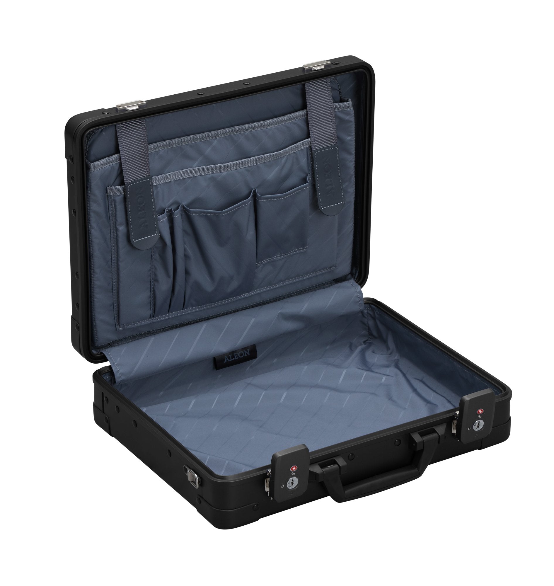 Aleon 15 Inch Aluminum Hardside Business Briefcase - Professional Laptop Attache Case for Work, Travel & Office - Durable Carry On Briefcase for Men & Women
