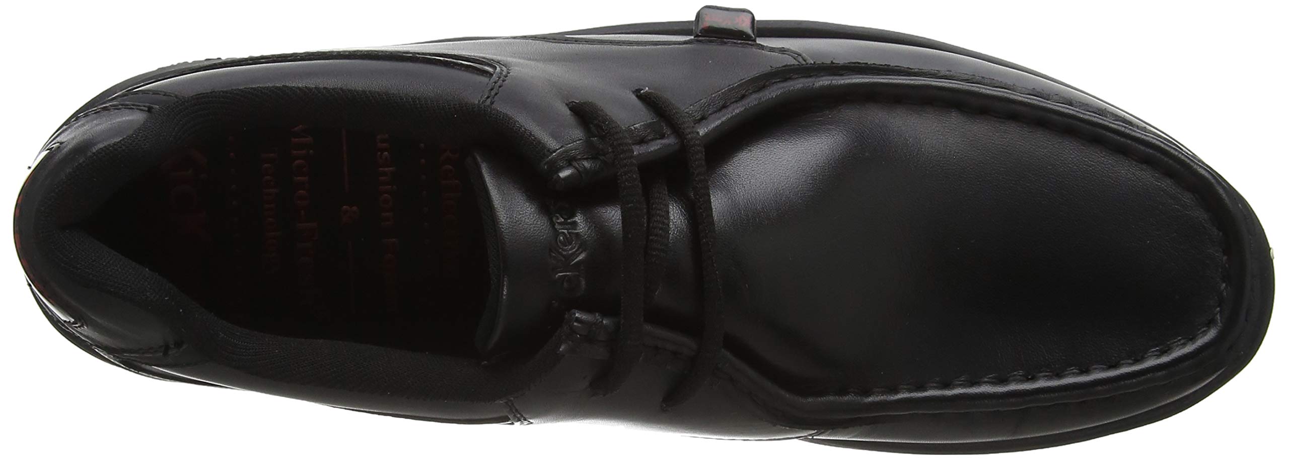 Kickers Men's Derby Leather School Shoes - Classic Formal & Casual Footwear for Work, Office & Everyday Wear