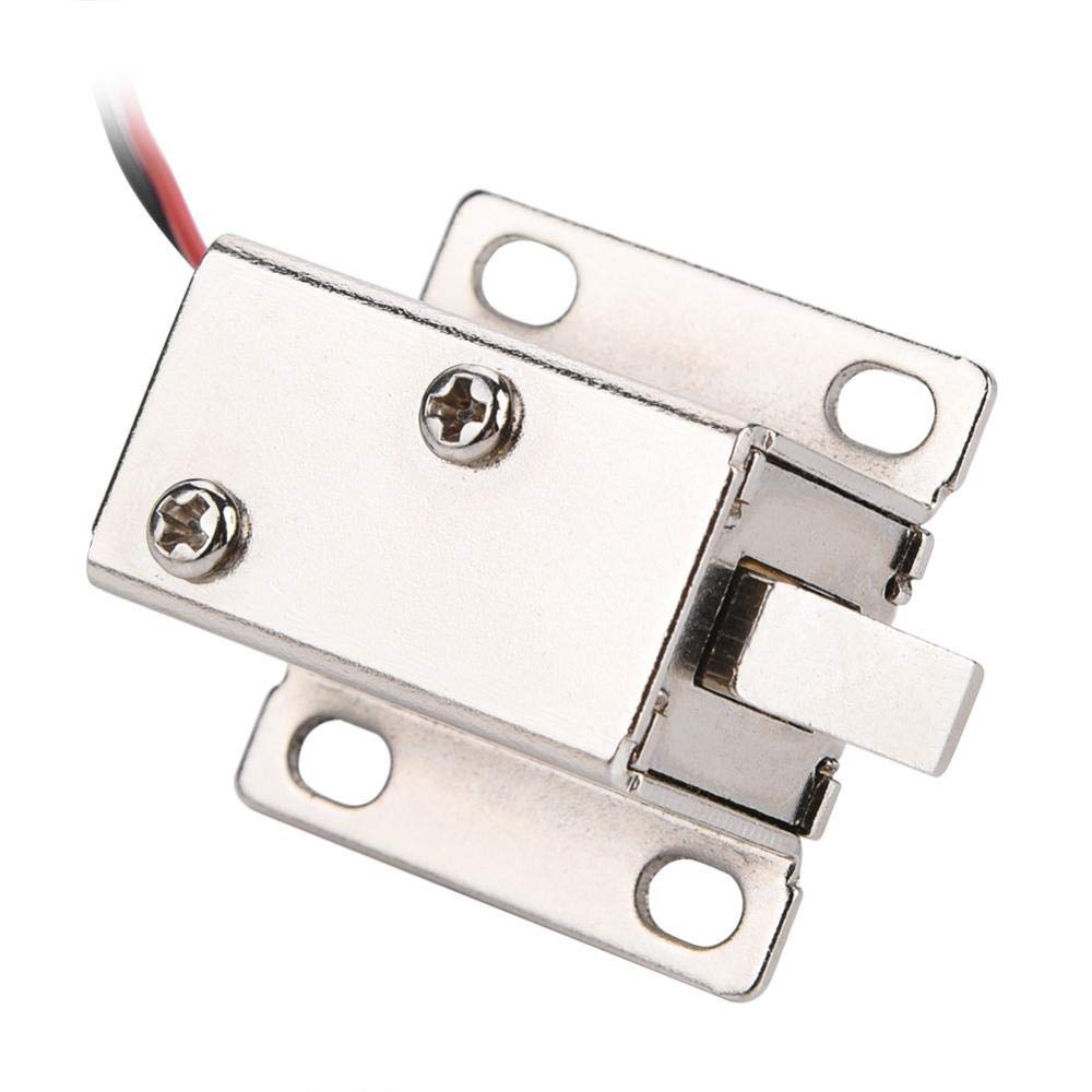 12V DC Mini Electromagnetic Solenoid Lock - Secure Cabinet & Drawer Safety Lock for Home & Office Access Control | Ideal for Doors, Cabinets, Drawers & Smart Security Systems