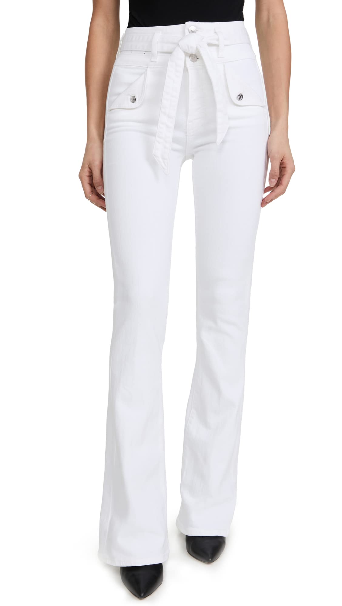 Women's Giselle Skinny Flare Jeans - High Waisted Stretch Denim Pants for Casual & Office Wear | Perfect for Work, Date Night & Everyday Outfits