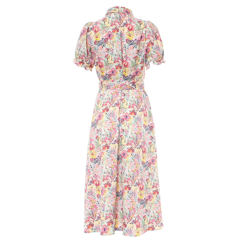 Briana Dress - Elegant Pink Flowy Midi Dress for Women | Perfect for Weddings, Parties & Summer Outfits