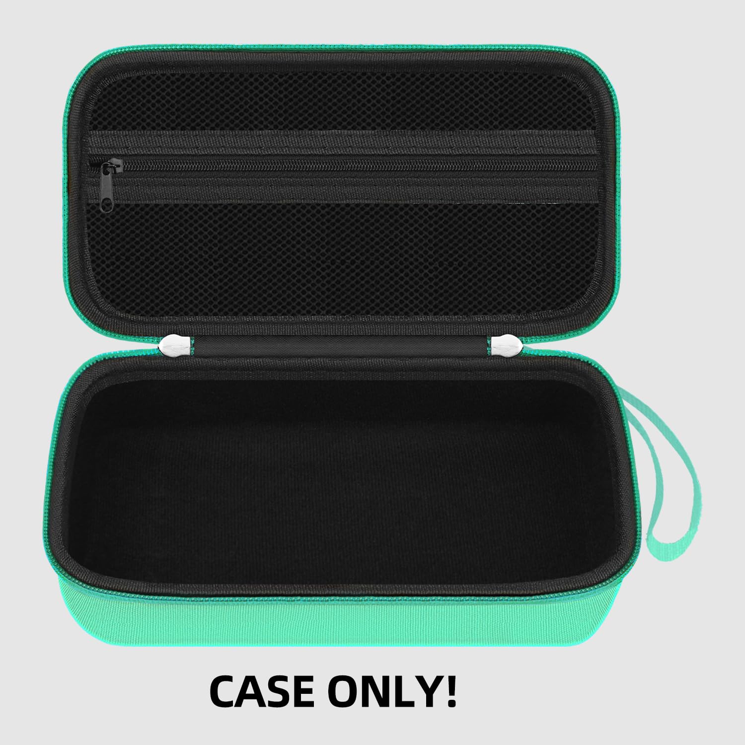 Portable Asthma Inhaler Travel Case for Kids & Adults - Durable Hard Shell with Mesh Pocket for Medicine & Accessories - Perfect for Travel, School & Outdoor Activities (Green, CASE ONLY)